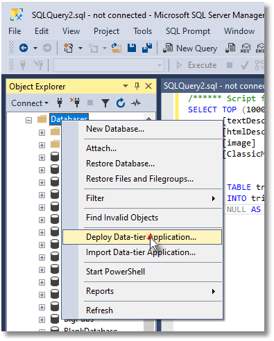 Flyway And Ssdt Extracting A Dacpac From A Flyway Managed Database