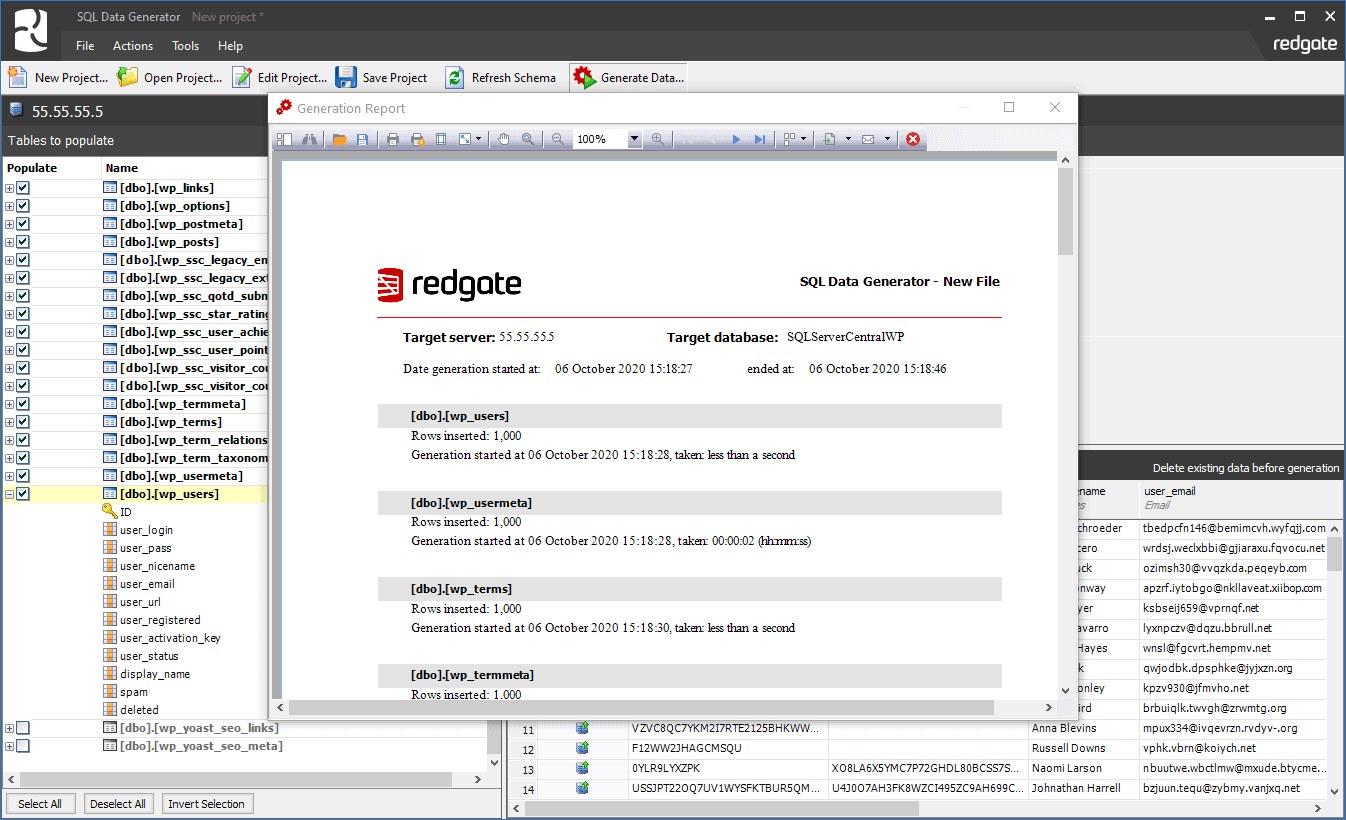 Sql Data Generator Data Generator For Ms Sql Server Databases