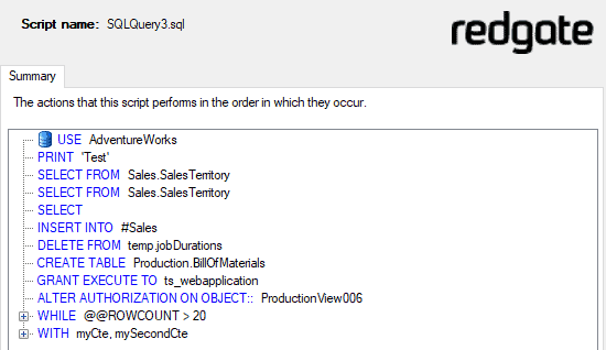 sql script summarize tool sql script summarize tool
