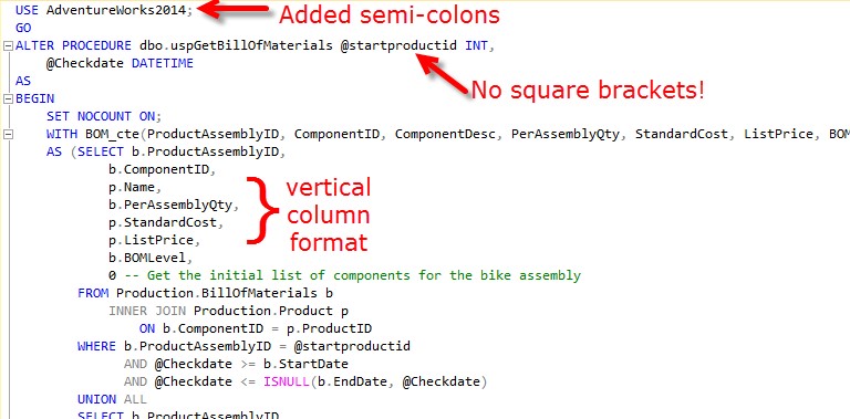 Or SQL formatting can make SQL easy to work with.