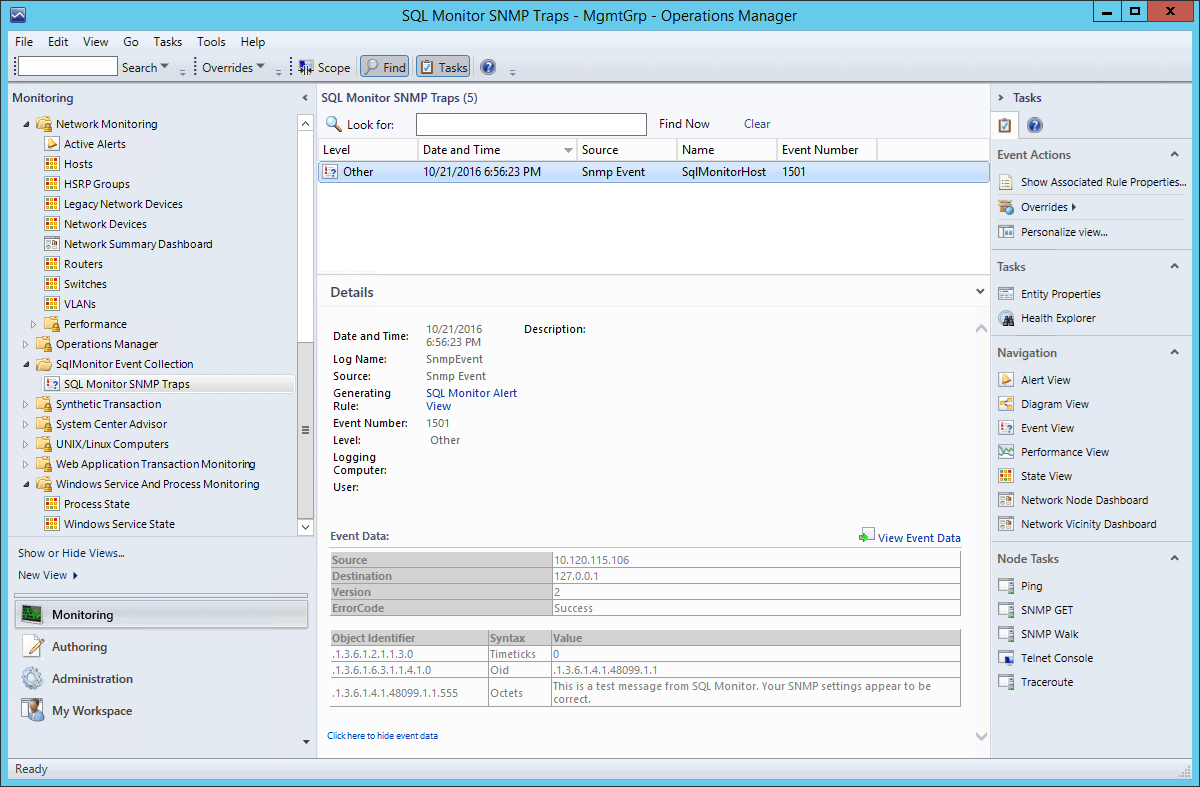 SQL Monitor SCOM 