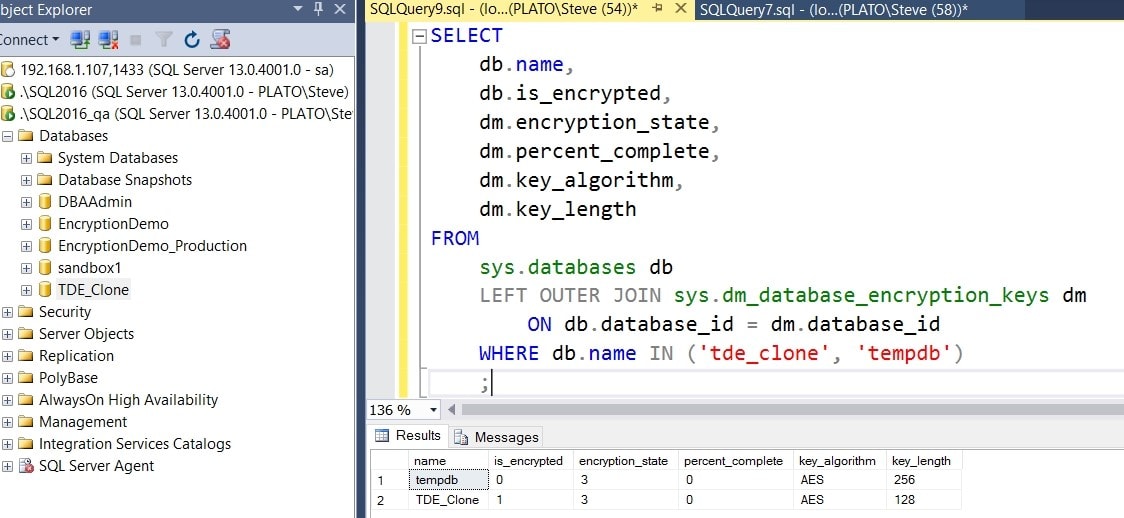 SQL Clone TDE 14