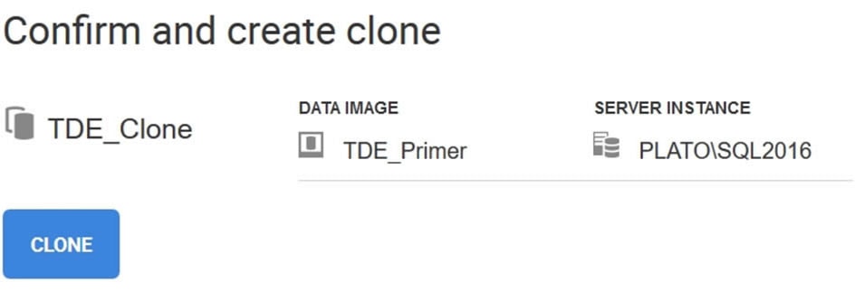 SQL Clone TDE 7