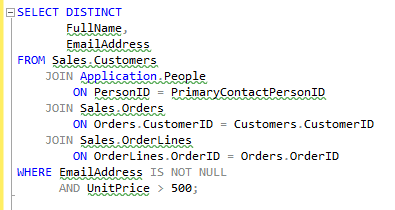 Using Aliases in SQL Prompt | Redgate