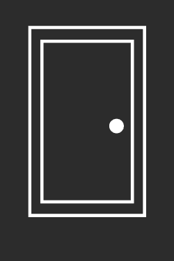 a closed door