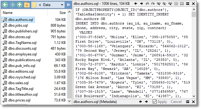 Converting JSON data to INSERT statements for SQL Server or PostgreSQL