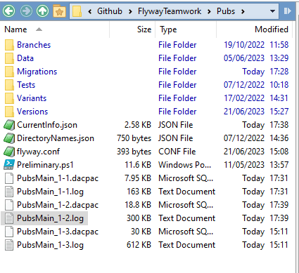 Generate DACPAC using DOS callback in Flyway